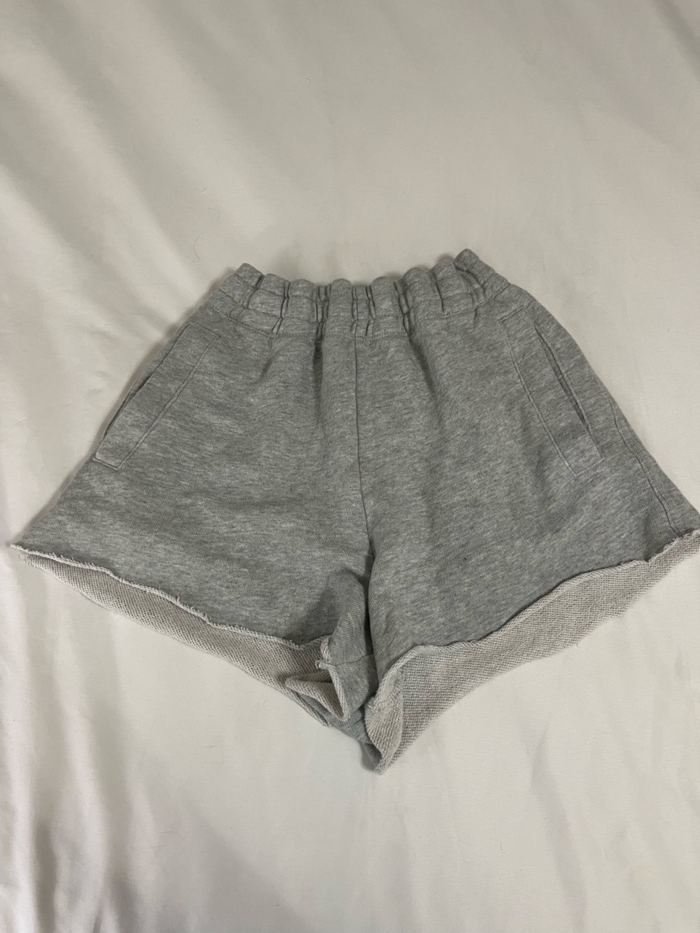 aerie Gray Elastic Waist Lounge Shorts